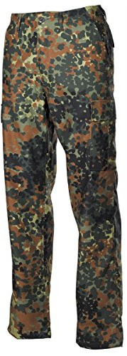 MFH US BDU BDU Stridsbyxor för herr svart, Flecktarn, XL
