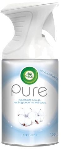 Airwick Air Freshener Room Spray SOFT COTTON, 250 ml (Pack of 6)