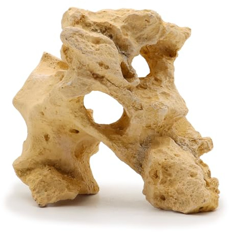 Amtra Deko Roccia Gallura Beige Arco - Decorazione in Resina atossica per Acquari, Accessorio Ornamentale subacqueo, Decorativo rifugio nascondiglio, Dipinto a Mano, Dimensione 14 * 16 * 12 cm