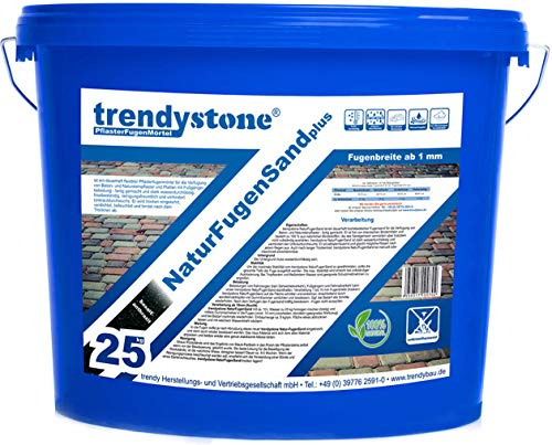 trendystone Naturfogsand 25 kg basalt antracit – självreparerande – utan kemiska tillsatser – vattentät