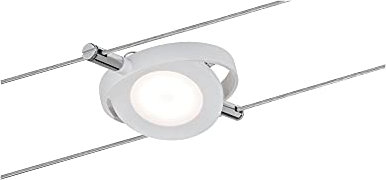 Paulmann 94088 Cable luminaire LED 1x4W RoundMac lamp for Cable System 12V DC spot White matt Cable luminaire incl. Fixed lamp