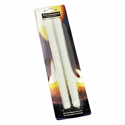 Torchmaster Ersatzdochte für Öllampe Luka, 2 Stück, Ölfackel, weiß