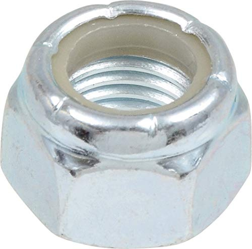 Hillman 50 Pcs Nylon Insert Stop Nuts (1/2-13) | USS Coarse Thread Hex Lock Nuts for Bolt Fastening | Zinc-Plated Steel Locking Nuts for Machinery, Construction & Mechanical Hardware