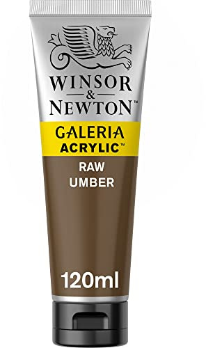 Winsor & Newton 2131554 Galeria Acrylfarbe, hohe Pigmentierung, lichtecht, buttrige Konsistenz, 120 ml Tube - Umra Natur