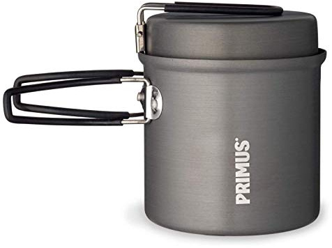 Primus Litech Trek Kettle - Anthracite - 1l - Kleiner robuster Aluminium Kochtopf, 1l
