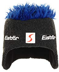 Eisbär Cocker Skipool Wintermütze Damen/Herren - Made in Austria Zottelhaarmütze Snowboardmütze Strickmütze mit Futter, Futter Herbst-Winter Winter