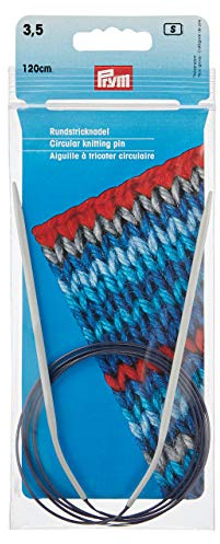 Prym 211253 rundstickade nål ALU 120 cm 3,50 mm grå rundsticknål, aluminium, 3,5 mm