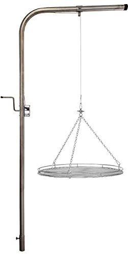 Galgengrill mit Grillrost 70 cm aus Edelstahl