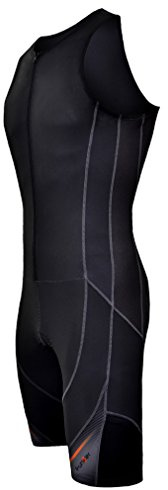 Funkier Men Pace Mens Tri Suit/Triathlon Suit. Black. (trs-4503-sg-1) - Black, XXL