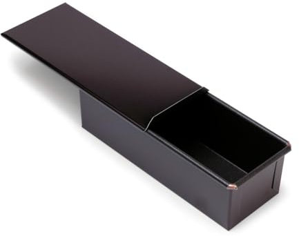 GOBEL - Molde de pan con tapa - 25 x 9,3 x 7,6 cm - Indeformable - Acero - Revestimiento antiadherente bicapa - Desmoldeo rápido y perfecto - Excelente conductividad térmica - Made in France