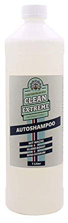CLEANEXTREME Autoshampoo mit Wachs | 1 Liter Konzentrat | Glanz + Versiegelung - biologisch abbaubar, für Hochdruckreiniger geeignet Auto Shampoo