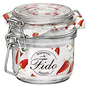 BORMIOLI ROCCO Set di 6 Vasi vetro fido terrina tappo ermetico gr125