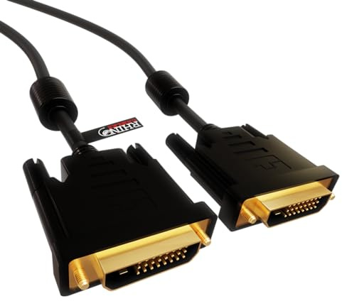 Rhinocables DVI DVI-D Dual Link mâle Câble 24 1 Moniteur numérique TV 25 PIN (5m)