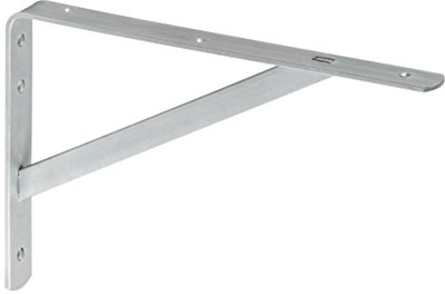 Metafranc Schwerlastkonsole 330 x 500 mm – Stahl – verzinkt | Hochwertige Verarbeitung – 200 kg Tragkraft – Schwerlastträger – Regalträger – Wandhalter für Bücherregal