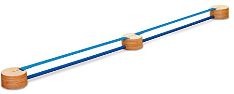 Erzi 46401 Slackspot Double aus Holz, für Freizeit, Sport und Therapie