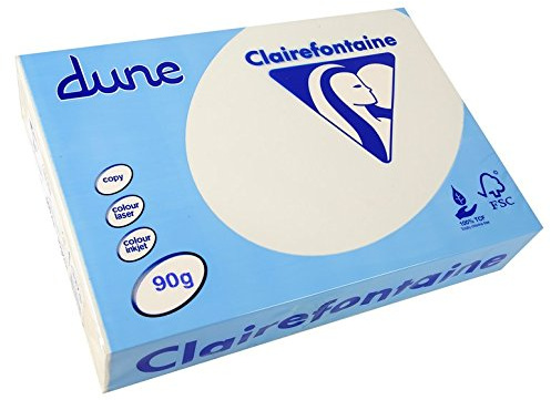 Clairefontaine Kopierpapier 500 Blatt Dune 90 g A4 210 x 297 mm FSC zertifiziert/TCF weiß