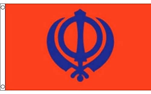 AZ FLAG Bandiera Religione Sikh 150x90cm - Bandiera SIKHISMO 90 x 150 cm