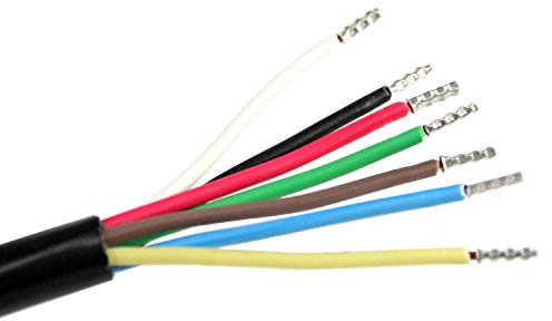 as - Schwabe Câble Automobile 7x1 - Câble Adaptateur 2m | Connexion 12 V pour le camping et la caravane - Câble électrique à 7 pôles - Fabriqué en UE - Noir I 71892