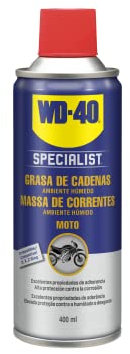 WD-40 34788 Specialist Motorbike, Grasa de Cadenas Ambiente Húmedo, Spray 400 ml