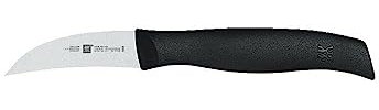 ZWILLING Twin Grip Schälmesser, Klingenlänge 6 cm, Rostfreier Spezialstahl/Kunststoffgriff, Schwarz
