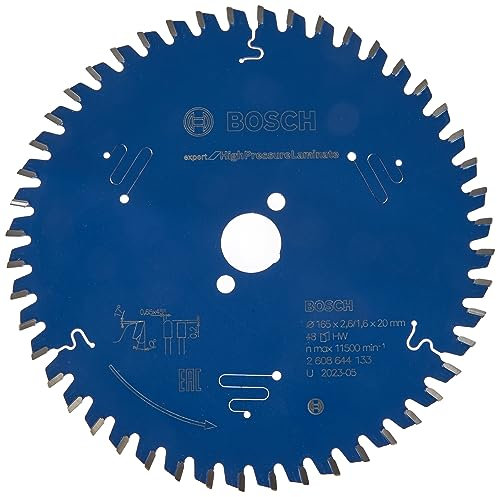 Bosch Professional Kreissägeblatt Expert for High Pressure Laminate (165 x 20 x 2,6 mm, 48 Zähne, Zubehör Kreissäge)