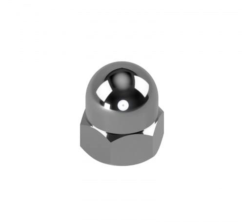 25 Edelstahl V4A Hutmuttern DIN 1587 A4 M12