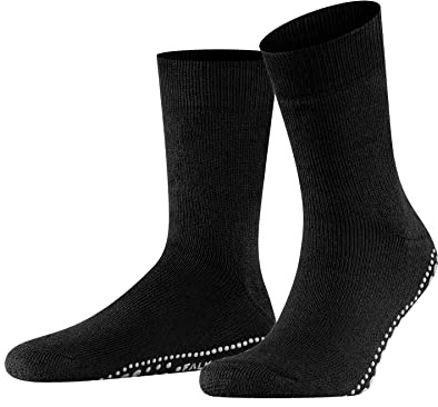 FALKE Homepads M Hp algodón lana puños en la suela 1 par, Calcetines para casa , Negro Black 3000, 39-42