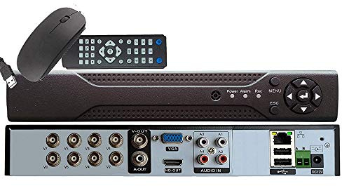 RVT SECURITY MSW-HY9208X - DVR NVR IBRIDO 8 Canali uso interno Per Telecamere 3.0 MP / 1080P Sistema di Videosorveglianza 5 IN 1 Dispositivo 16 CANALI IN MODALITA' NVR con Telecamere IP