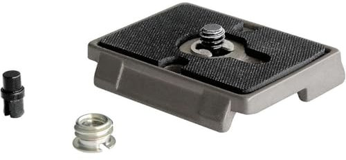Manfrotto 200PL, Quick Release Plate with 1/4 Inch Screw, Compatible with DSLR, Compact System Camera, Mirrorless, Multi-Colour