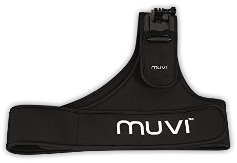 Veho Muvi Adjustable Shoulder Strap Harness Mount for Muvi KX-Series | Muvi K-Series | Muvi HD | Muvi Micro - Black (VCC-A047-SSM)
