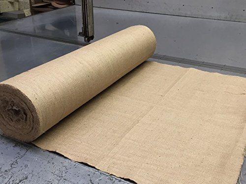 Rouleau de toile de jute naturel, longueur à choisir, large, 340 g, paintball, dépistage, contrôle des mauvaises herbes, 5m Long x 10oz x 72 Wide