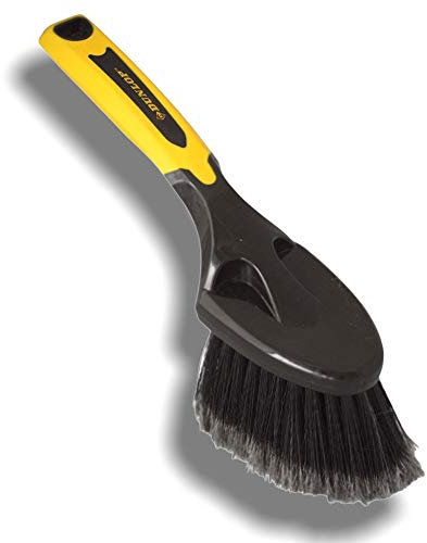 DUNLOP Felgenbürste für Alufelgen | Waschbürste | Radbürste | Autobürste | Felgen Handwaschbürste mit flexiblen Borsten