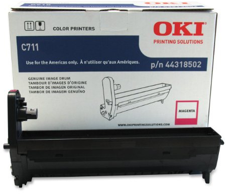Oki Data 44318502 Image -Drum for C711 Series Printers, 20000 Page Yield, Magenta