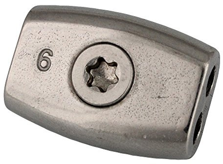 1 Stück EIFORM - Drahtseilklemme D= 2 mm TX25 - Edelstahl A4 (AISI 316), Drahtseil Klemme Seilklemme