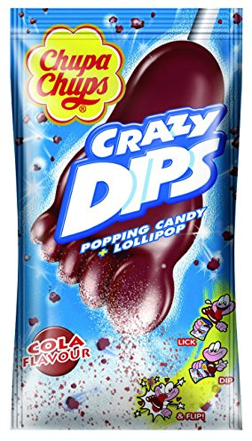 Chupa Chups Crazy Dips Cola, paquet de 6 (6 x 14 g)