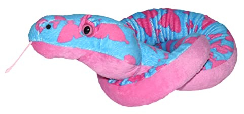 Wild Republic Plush Snake Schmetterling, Plüsch-Schlange, Riesen-Kuscheltier, 137 cm, Baby Shower Geschenk, Stofftier, Füllung aus recycelten Wasserflaschen, 54