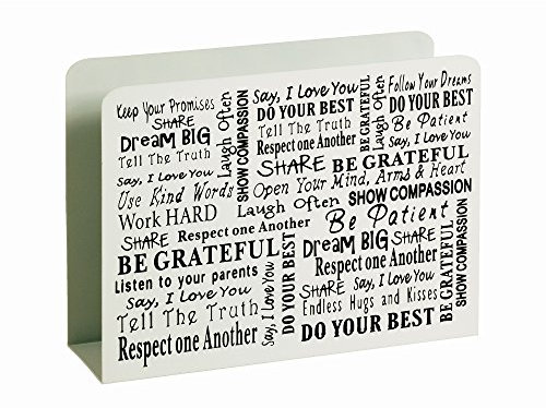 HAKU Möbel Zeitungsständer weiß, Metall - Maße: B 35 cm x H 26 cm x T 10 cm, Style: Modern