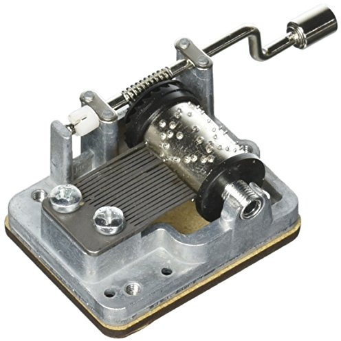 Kikkerland 1224 musiklåda, metall, silver