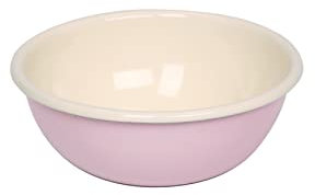 Riess, 0303-006, Küchenschüssel 14, CLASSIC - BUNT/PASTELL, Farbe Rosa, Durchmesser 14 cm, Höhe 5.1 cm, Inhalt 0.47 Liter, Emaille, Induktion