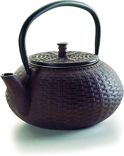 LACOR 68668 Teekanne Eisen Geschmolzen 0, 8 L, Gusseisen, Black, 27 x 25 x 24 cm | Langlebiges Profi-Utensil; entwickelt für optimale Leistung und schnelle, unkomplizierte Reinigung in der Spülmaschine