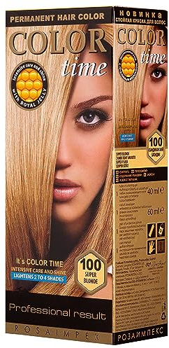 Permanent hårfärg med kunglig geléfärg 100 Superblond