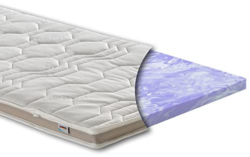 ARBD Kaltschaum Topper 7cm H2 – weicher Matratzentopper 100x200 cm | Orthopädische Matratzenauflage für Einzelbett & alle Matratzen, atmungsaktiv & pflegeleicht