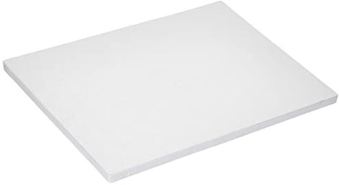 Städter Piatto per torta in cartone laminato di alluminio, colore bianco, non resistente al taglio, dimensioni 40 x 30 cm, 900042
