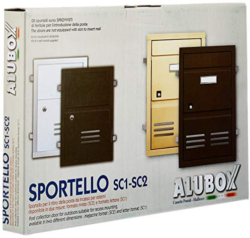 SPORTELLO DA INCASSO IN ALLUMINIO COLOR ARGENTO