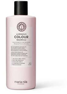 Maria Nila Luminous Colour Shampoo, reduziert Farbverlust beim Waschen, Granatapfel wirkt der Austrocknung entgegen, 100% vegan, Sulfat & Parabenfrei 350ml