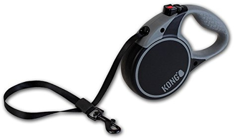 KONG Terrain Retractable Dog Leash, Medium, Black, 5m Tape