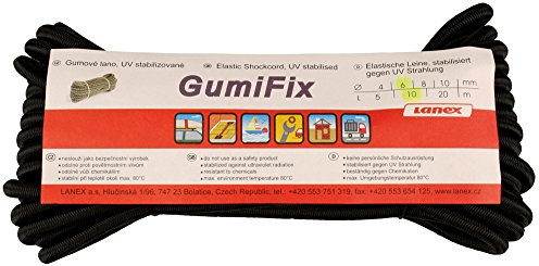 LANEX Gummischnur GumiFix 10 m schwarz