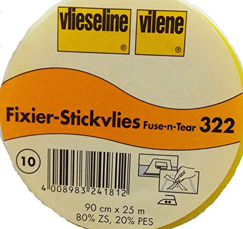 Fixier-Stickvlies 90 cm von Freudenberg weiß