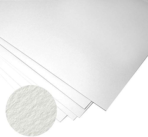 Fabriano Unica - Kunstdruckpapier - 50 % Baumwolle - ideal für Drucke - 50 x 70 cm - 10 Blatt mit 250 g/m² - Weiß