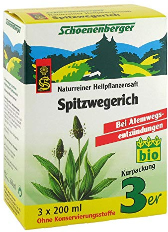 SPITZWEGERICHSAFT Schoenenberger 3X200 ml